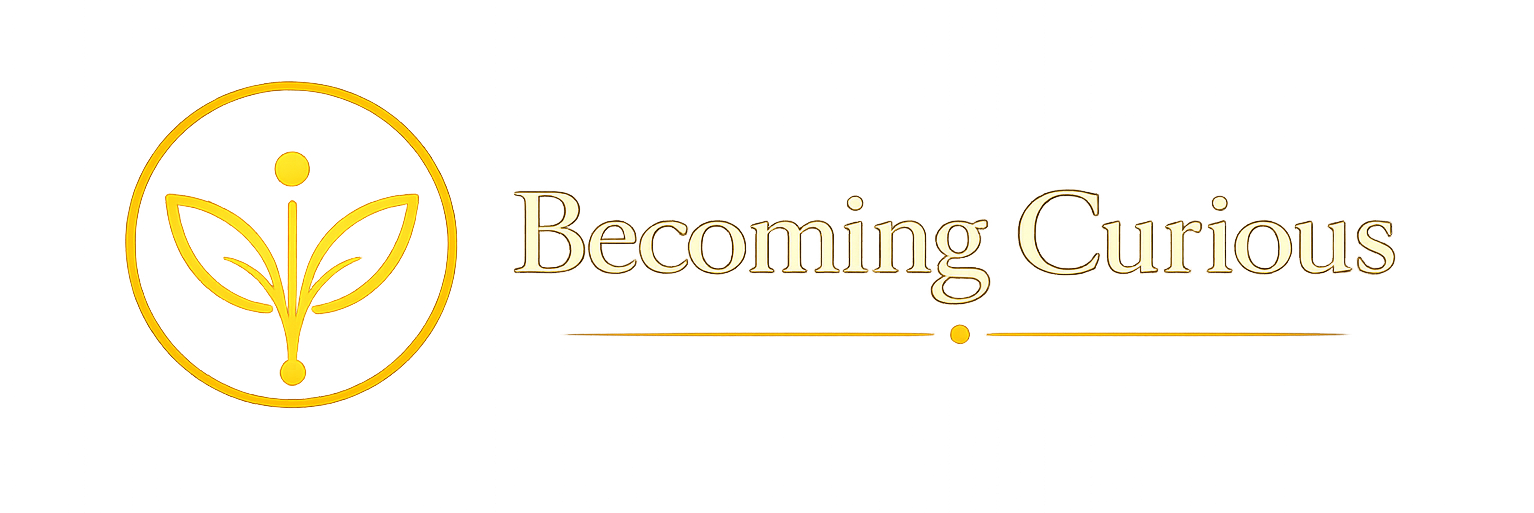 becoming curious logo white